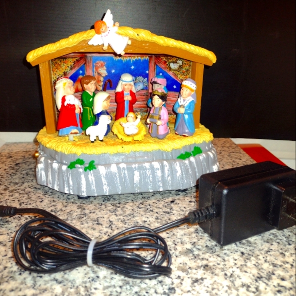 ANIMATED MUSICAL NATIVITY Decoration Model #61030. Maisto. Kmart & Power Adapter
